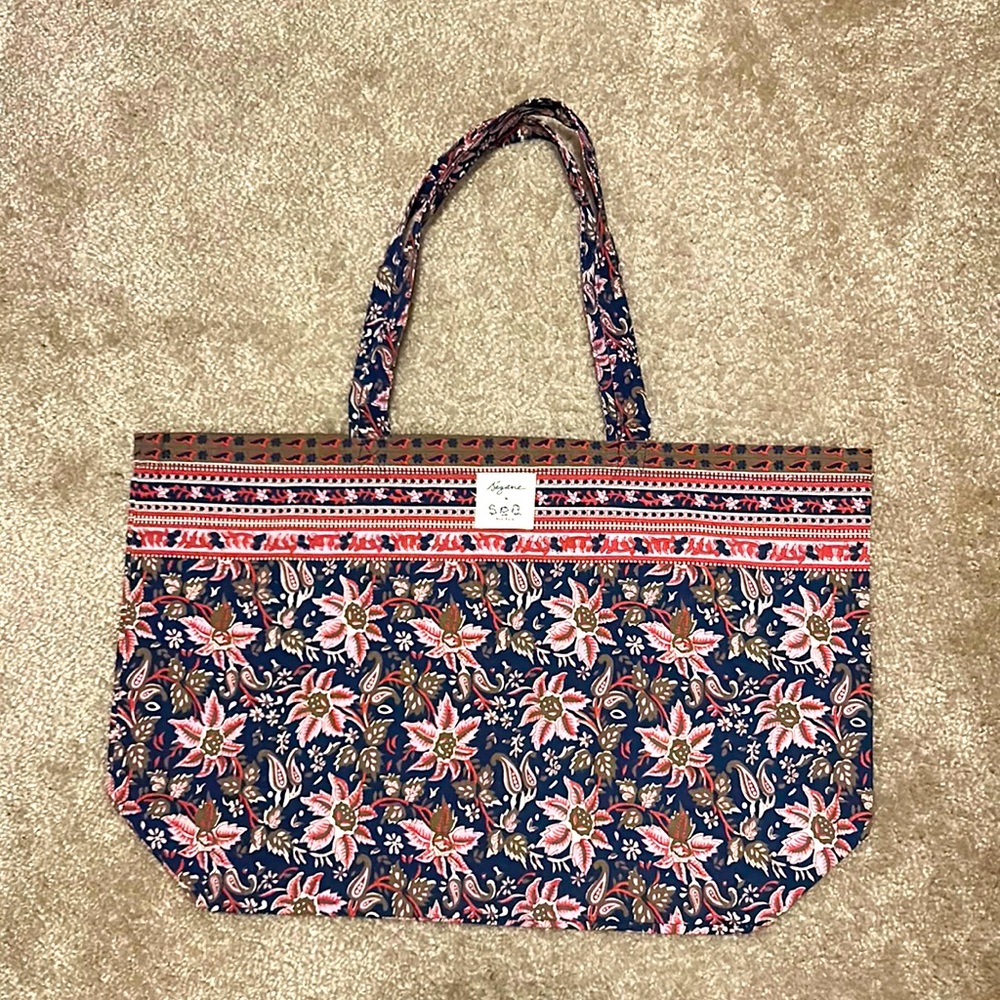 NWOT Sezane x Sea canvas tote
